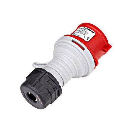 CEE lengő villa, 5 pólusú, 16A, 400V, IP44