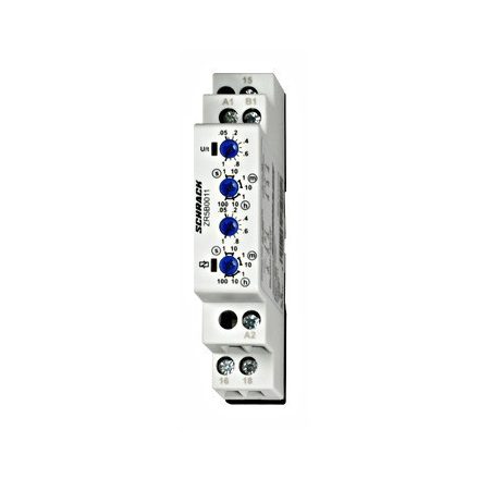 Villogó időrelé (Ii, Ip) 12-240V AC/DC, 1v, 8A, 1KE