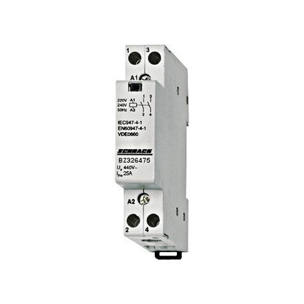 Sorbaépíthető mágneskapcsoló 25A, 2z, 230V AC 1KE