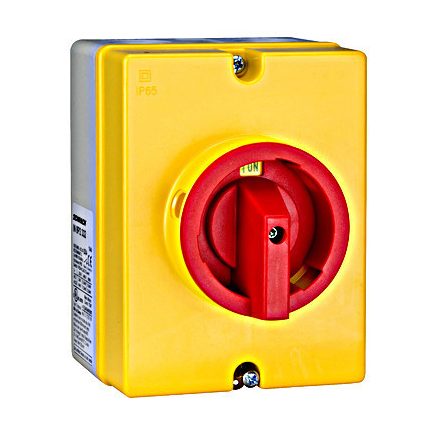 Vész-ki főkapcsoló, 0-1, sorbaépíthető, 3p, 40A/AC23 16kW
