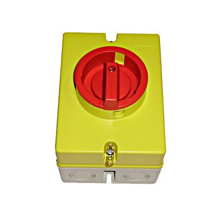 Vész-ki főkapcsoló IP65 műanyag tokozatban 4p 63A/AC23 22kW